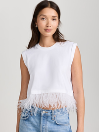 Cropped Feather Tank