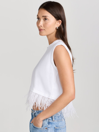 Cropped Feather Tank