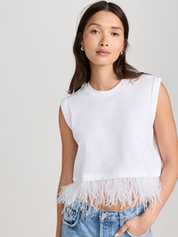 Cropped Feather Tank