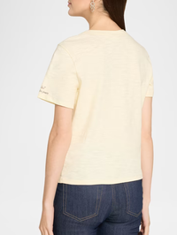 Heatset Mon Amour Shrunken Tee in Gardenia