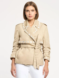 Crochet Mirrors Short Yates Trench