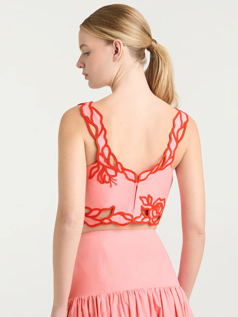 Trailing Peonies Bonita Top