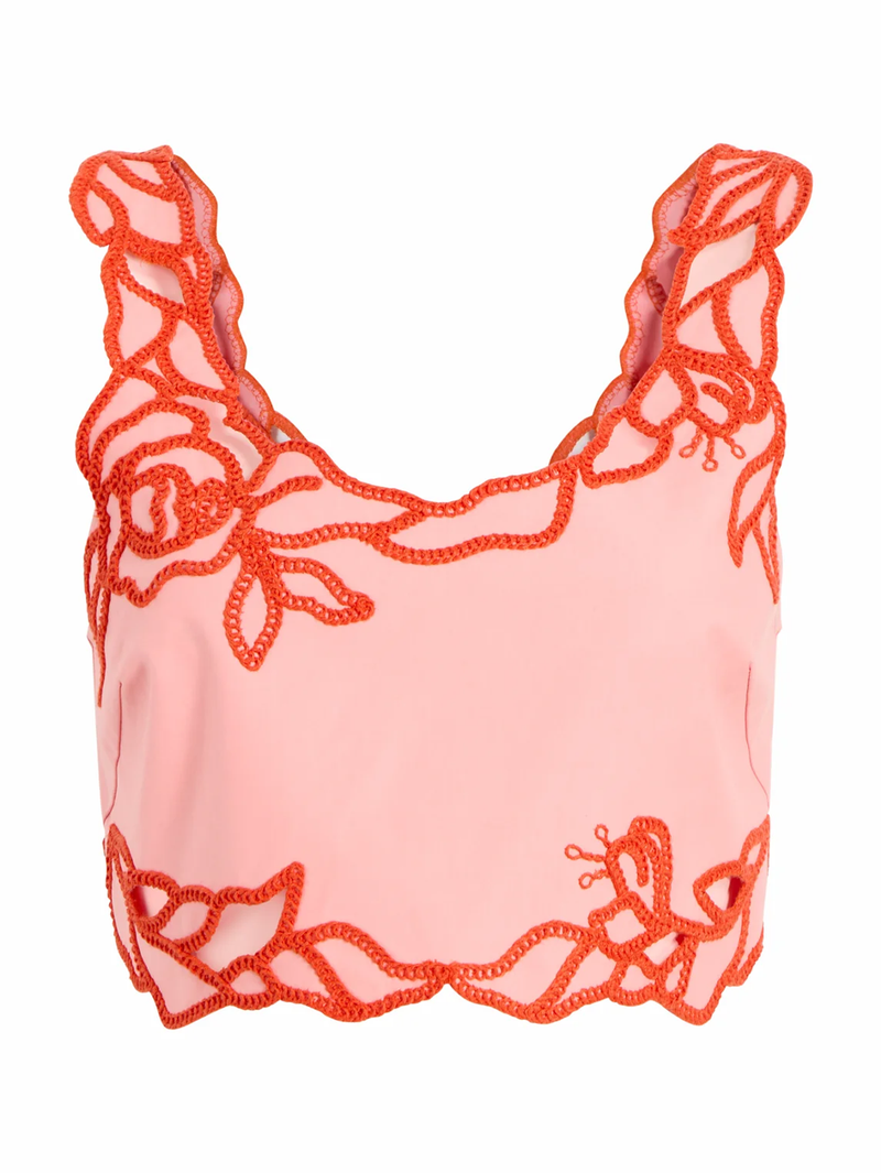 Trailing Peonies Bonita Top