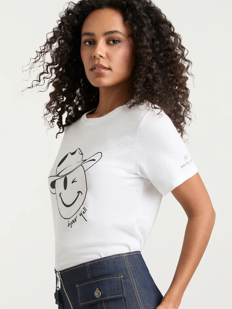 Bonjour Y'all Smiley Tee