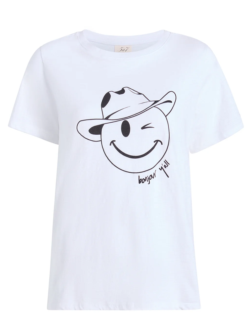 Bonjour Y'all Smiley Tee