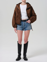 Cropped Nylon Windbreaker by CITIZENS OF HUMANITY - View 5