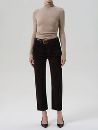 Delfina High Rise Straight Velvet in Espresso by CITIZENS OF HUMANITY - View 5