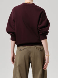 CITIZENS OF HUMANITY Fleece Cardigan in Mahogany – Image 2