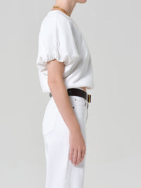 CITIZENS OF HUMANITY Gia Bubble Tee in Soft White – Image 3