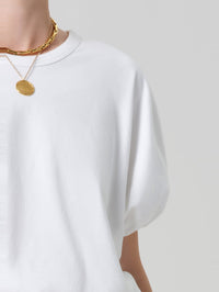 CITIZENS OF HUMANITY Gia Bubble Tee in Soft White – Image 4