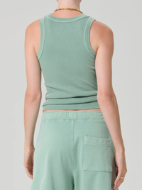 CITIZENS OF HUMANITY Isabel Rib Tank in Cadet in CADET – Image 2