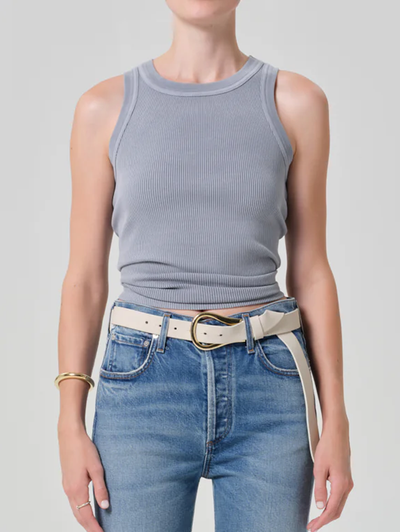 Isabel Rib Tank in Hematite