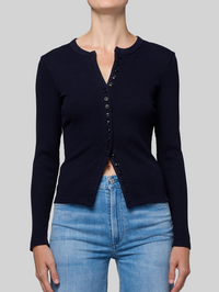 Kari Long Cardigan in Navy by CITIZENS OF HUMANITY-NAVY-AMY Atelier