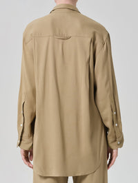 CITIZENS OF HUMANITY Kayla Shirt in Portofino Twill in Mojave in Mojave – Image 2