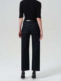 Back view of the Citizens of Humanity Palma Straight Jean in Inky Rinse showing the back pockets.