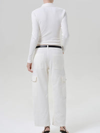 Back view of the Citizens of Humanity Thassos Utility Pant in Pashmina showing patch and cargo pockets.