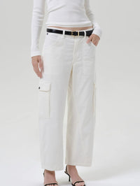 Front waist to hem view of the Citizens of Humanity Thassos Corduroy Utility Pant in Pashmina.