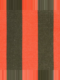CLARE V. Beach Tote - Canvas Stripe in Army/Bright Poppy – Image 6