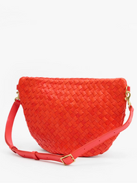 Bright Poppy Woven Grande Fanny by CLARE V. - View 3