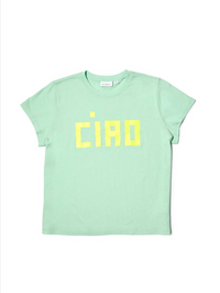 CLARE V. Ciao Menthe Classic Tee in MENTHE – Image 2