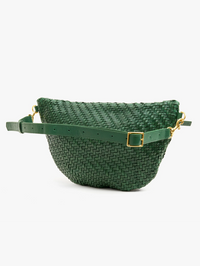 Evergreen Woven Grande Fanny by CLARE V. - View 3