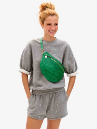 CLARE V. Le Jogging Short in GREY MELANGE – Image 2