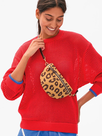 Pablo Cat Suede Petite Fanny by CLARE V. - View 2