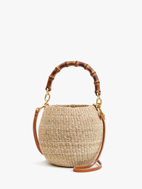 Petit Bamboo Handle Pot de Miel by CLARE V.-CREAM STRAW-AMY Atelier