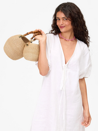 Petit Bamboo Handle Pot de Miel by CLARE V. - View 4