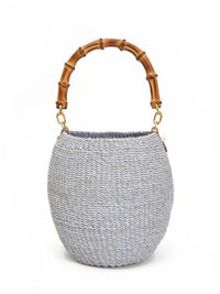 CLARE V. POT DE MIEL in POWDER BLUE – Image 1