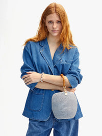 CLARE V. POT DE MIEL in POWDER BLUE – Image 2