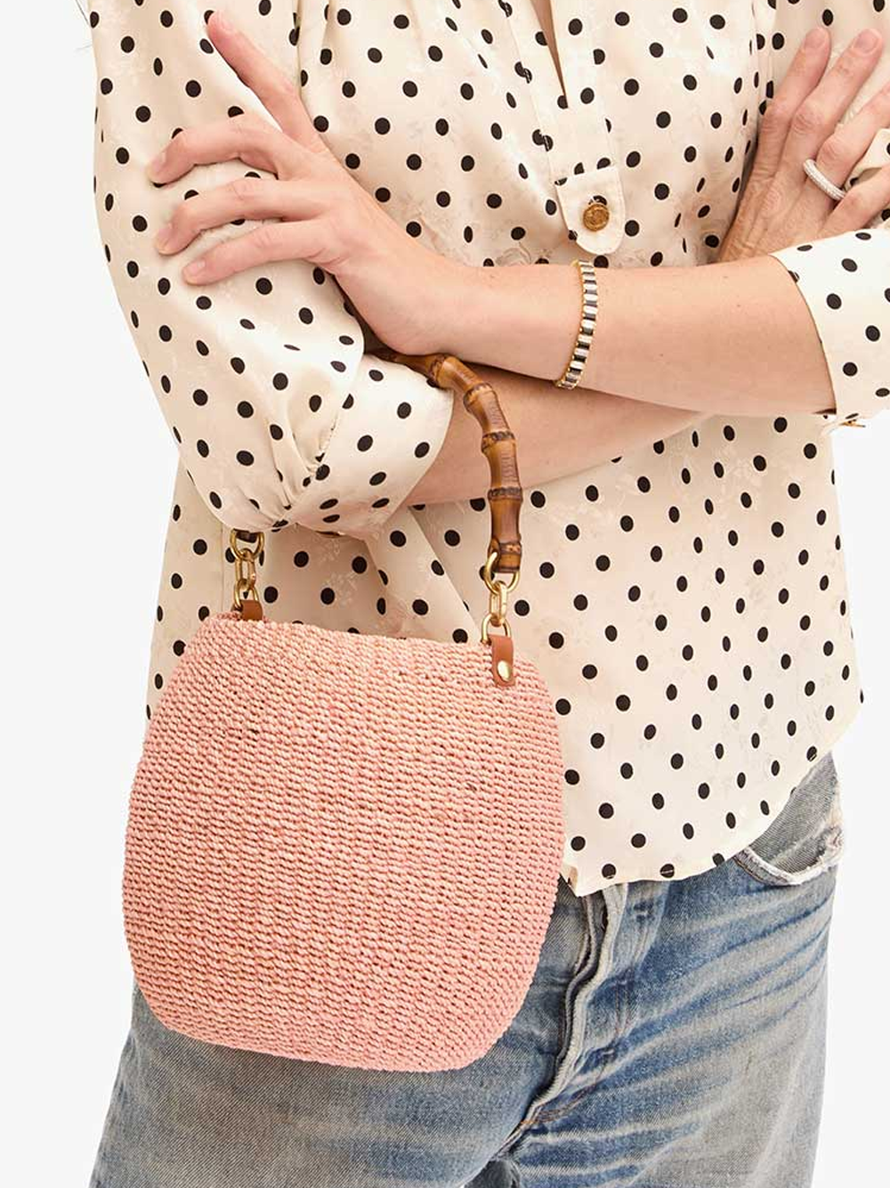 CLARE V. Pot de Miel with Bamboo Handle in Blush – AMY Atelier