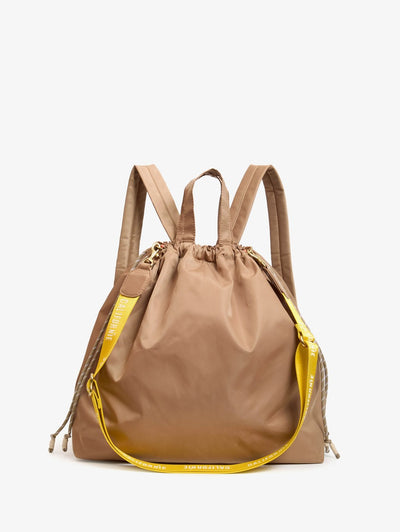 Sac Tout Back Pack In Latte