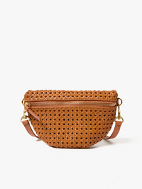 CLARE V. Tan Petite Fanny Rattan in TAN – Image 1
