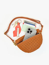 CLARE V. Tan Petite Fanny Rattan in TAN – Image 6