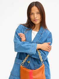 Vintage Gold Resin Shortie Strap by CLARE V. - View 2