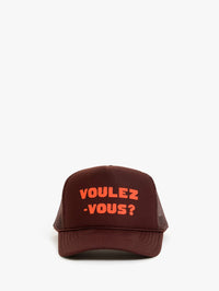 CLARE V. Trucker Hat - Voulez-Vous in Chocolate – Image 1