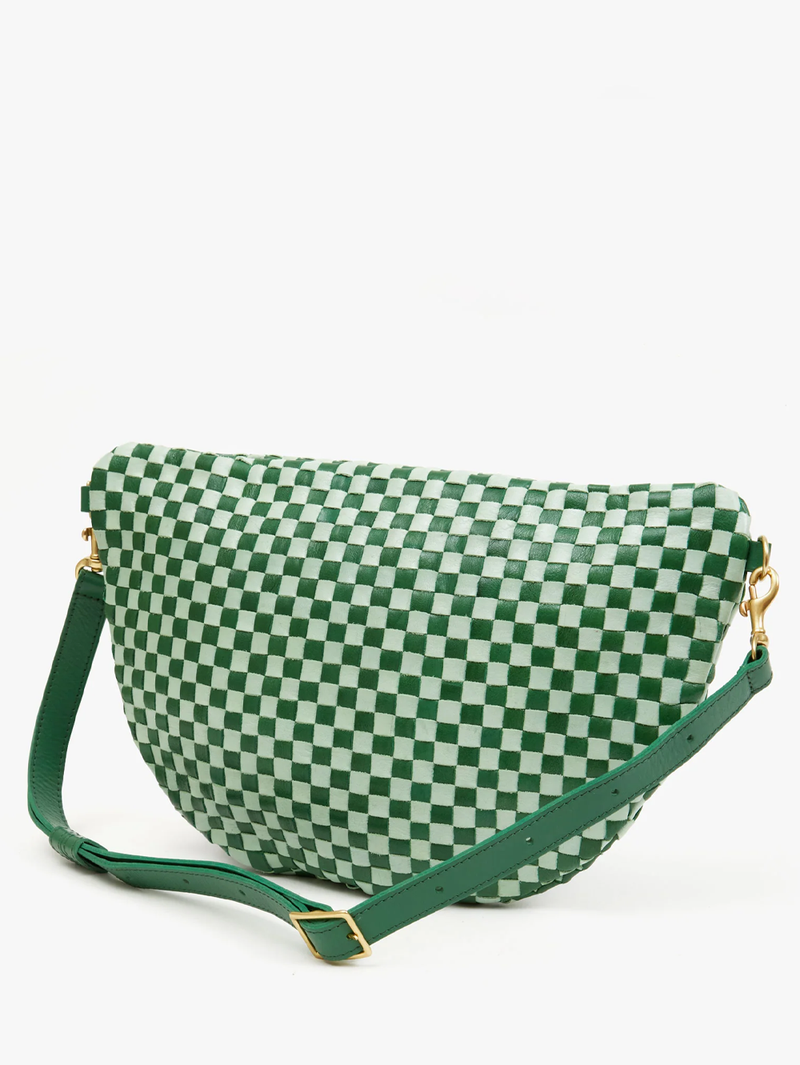 Fern & Mist Woven Checker Grande Fanny