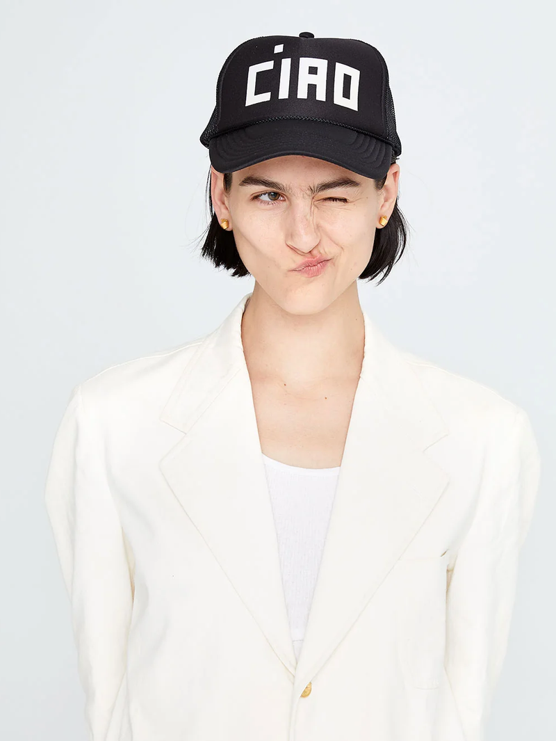 Ciao Trucker Hat in Black