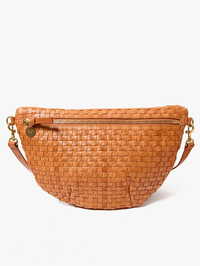 Natural Woven Checker Grande Fanny