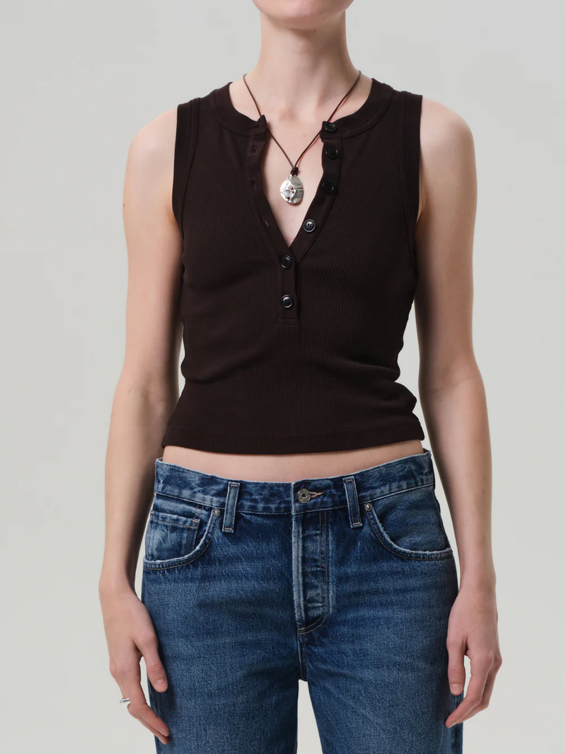 Caralyn Tank in Chocolate