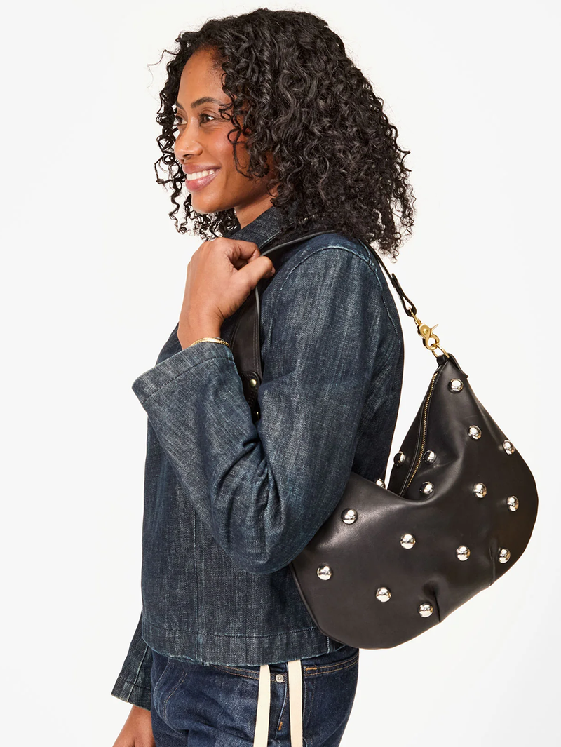 Moyen Messenger Black with Studs