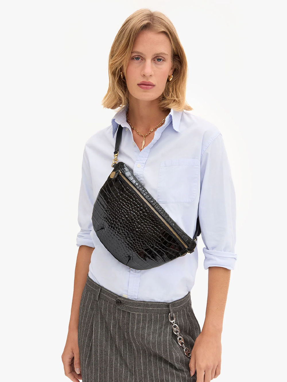 Black Croco Grande Fanny