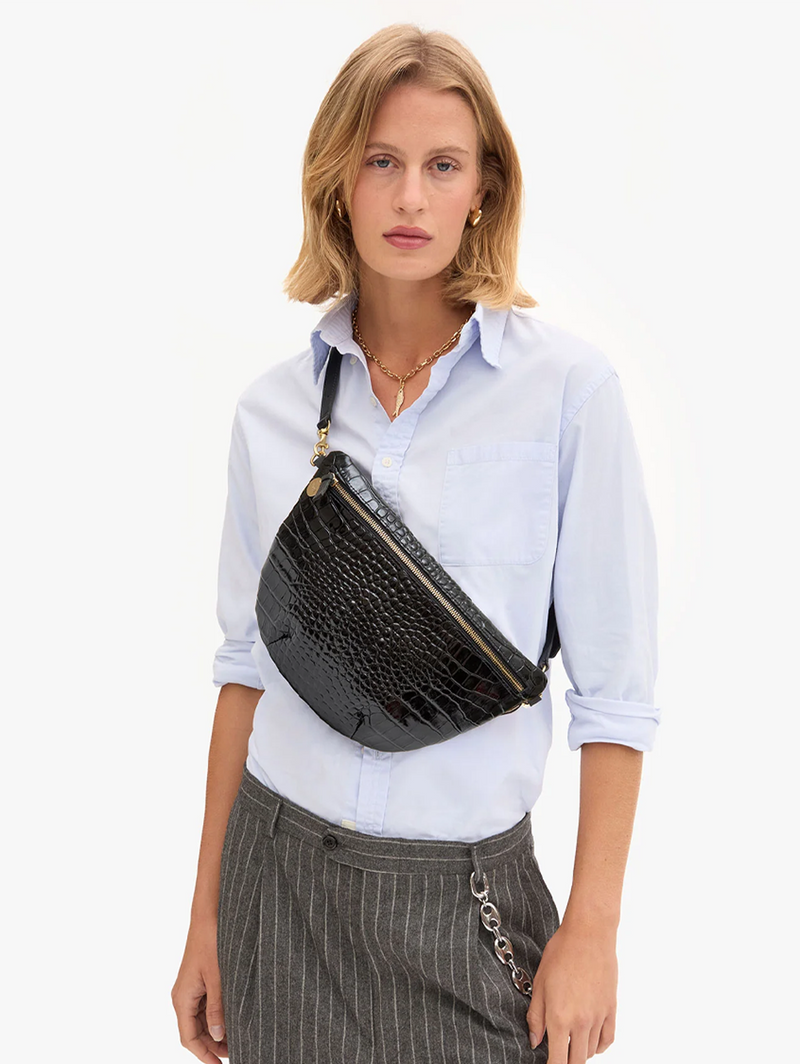 Black Croco Grande Fanny