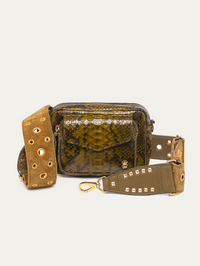 Baby Charly Bag in Kaki Python