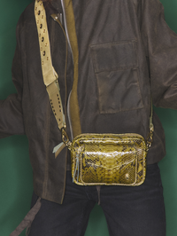 Baby Charly Bag in Kaki Python