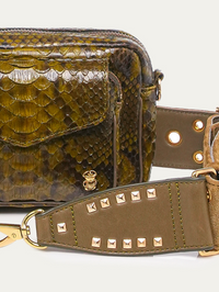 Baby Charly Bag in Kaki Python