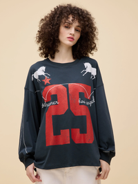 Los Angeles 25 Long Sleeve Tee by DAYDREAMER-VINTAGE BLACK-AMY Atelier