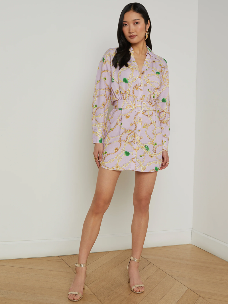 Demie Linen-Blend Shirt Dress