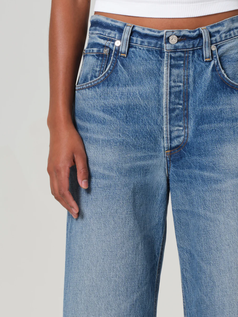 Ayla Raw Hem Crop in Solano
